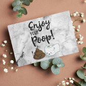 Enjoy Your Poop Funny Bathroom Humor Guest Book | Zazzle