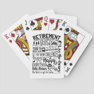 enjoy your Retirement party favor  Poker Cards