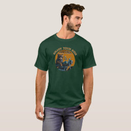 Enjoy Your Ride Brother cool  Cat with motorcycle T-Shirt