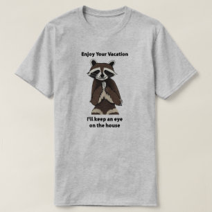 Enjoy Your Vacation Mischievous Raccoon T-Shirt