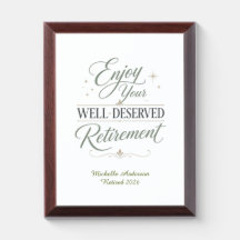 Enjoy Your Well-Deserved Retirement Personalized 