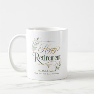 Enjoy Your Well-Deserved Retirement Personalized Coffee Mug