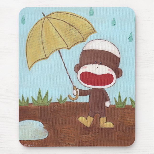 Enjoying A Rainy Day Mousepad (Front)