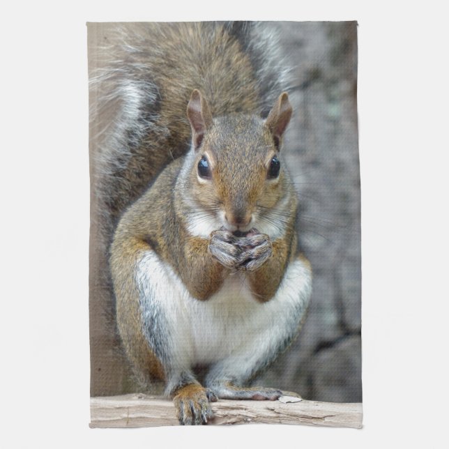 Enjoying a Treat Towel (Vertical)