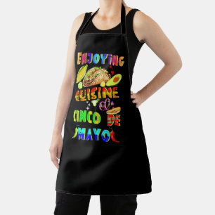 Enjoying Cuisine On Cinco de Mayo Apron