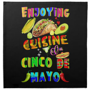 Enjoying Cuisine On Cinco de Mayo Cloth Napkin