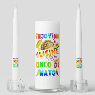 Enjoying Cuisine On Cinco de Mayo Unity Candle Set