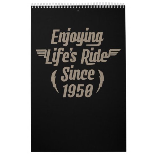 Enjoying Lifes Ride Gift For Motorcycle Lovers Calendar