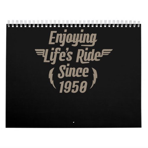 Enjoying Lifes Ride Gift For Motorcycle Lovers Calendar