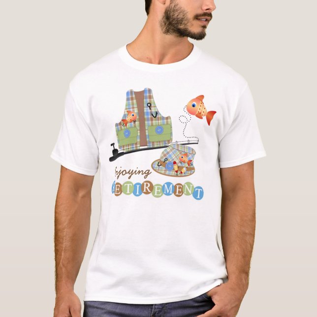 Enjoying Retirement -Men's Basic T-Shirt (Front)