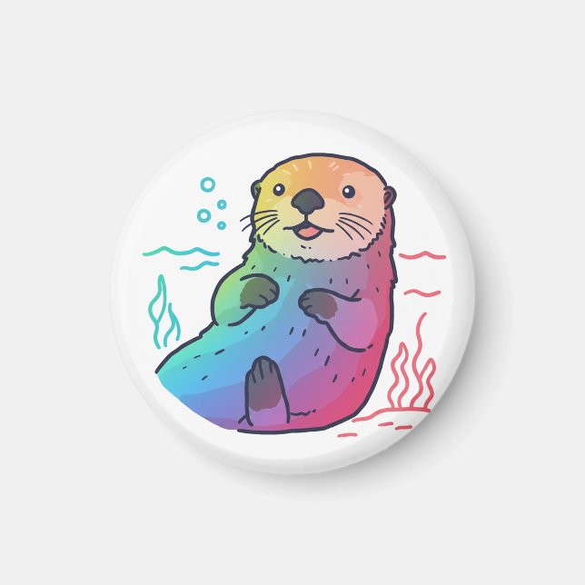 Enjoying some relaxation time magnet (Front)