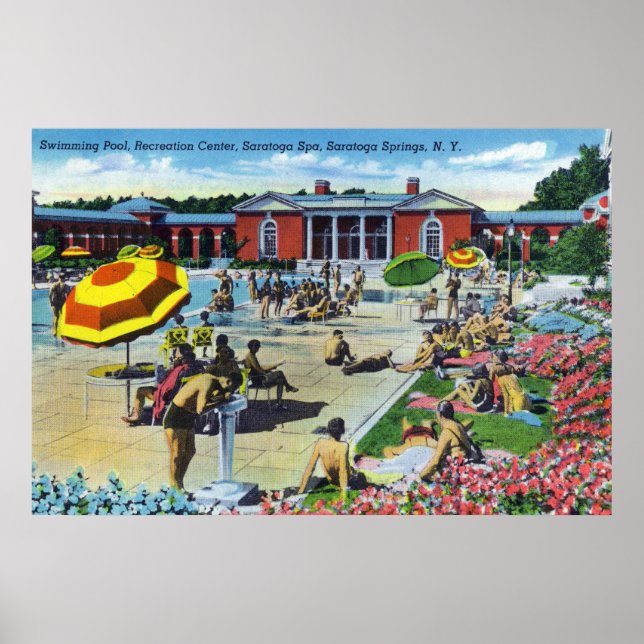 Enjoying the Saratoga Spa Recreation Center Poster (Front)