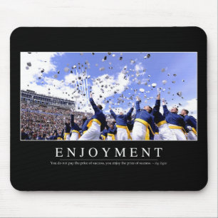 Enjoyment: Inspirational Quote Mouse Pad