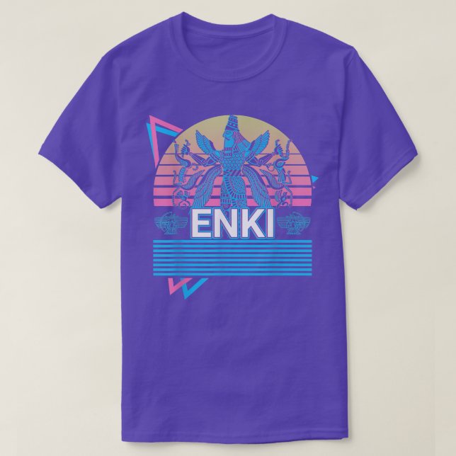 Enki Ancient God Sumerian Mythology Deity  T-Shirt (Design Front)