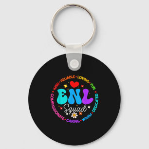Enl Squad Teacher Squad English New Language Crew Keychain
