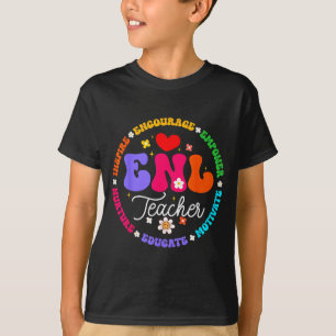 Enl Teacher Squad English New Language Squad Crew T-Shirt