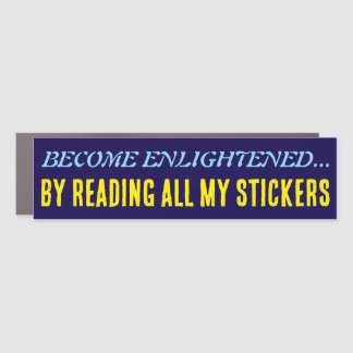 ENLIGHTEN YOURSELF CAR MAGNET