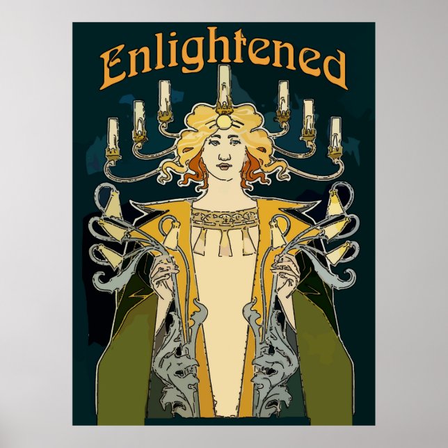Enlightened Art Deco Man Poster (Front)