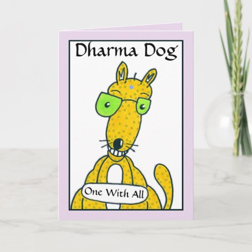 Enlightened Dog Greeting Card DenisGastonArt Card