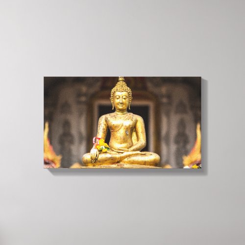 Enlightened Elegance The Buddha_inspired Design  Canvas Print