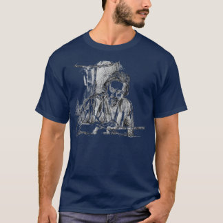 Enlightened Journaling Alan Watts Inspired Drawing T-Shirt