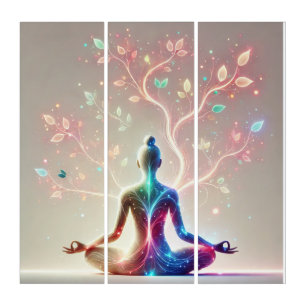 Enlightened Meditation Art - Spiritual Energy 