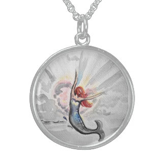 Enlightened Mermaid Sterling Silver Necklace
