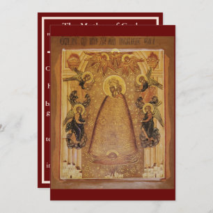 Enlightener of Minds Mother of God prayer card