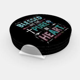 Enlightening Words Amidst a Cross Coaster Set