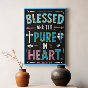 Enlightening Words Amidst a Cross Poster