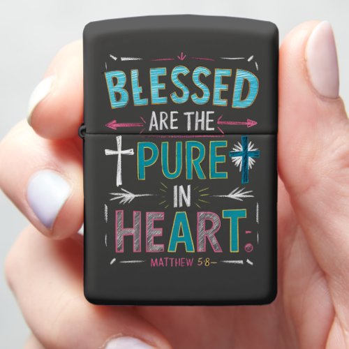 Enlightening Words Amidst a Cross Zippo Lighter