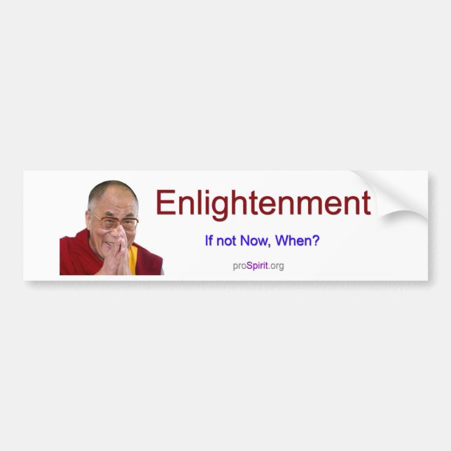 Enlightenment Bumper Sticker (Front)