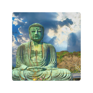 Enlightenment Meditating Buddha Metal Wall Art