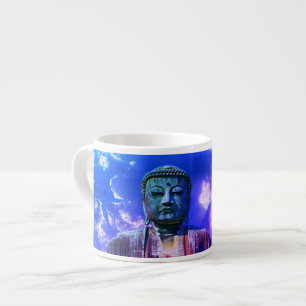 Enlightenment Meditating Buddha Statue color Espresso Cup