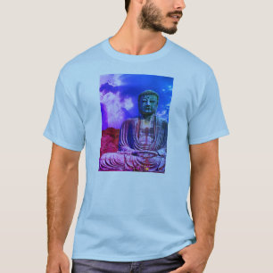 Enlightenment Meditating Buddha Statue color T-Shirt