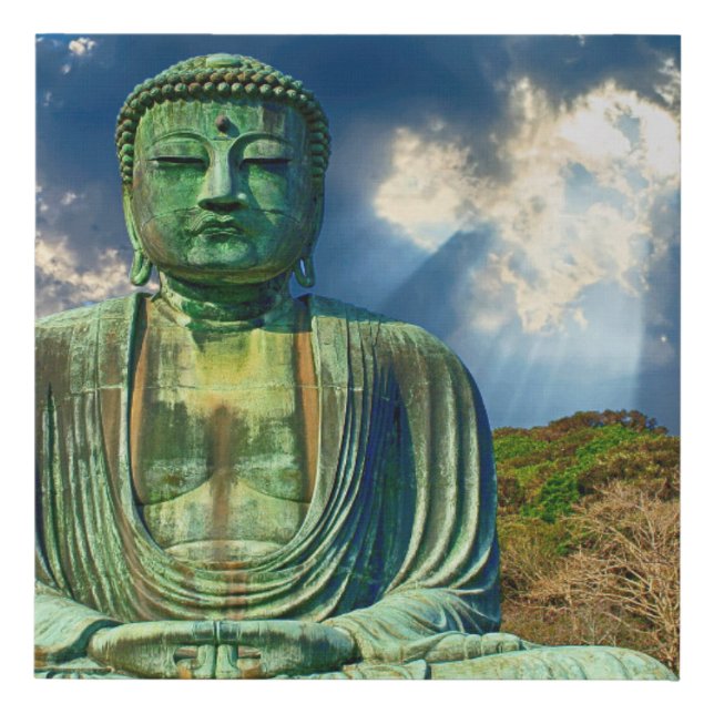 Enlightenment Meditating Buddha Statue Print (Front)