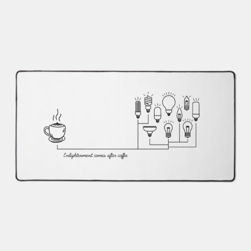 Enlightenment of Coffee Desk Mat