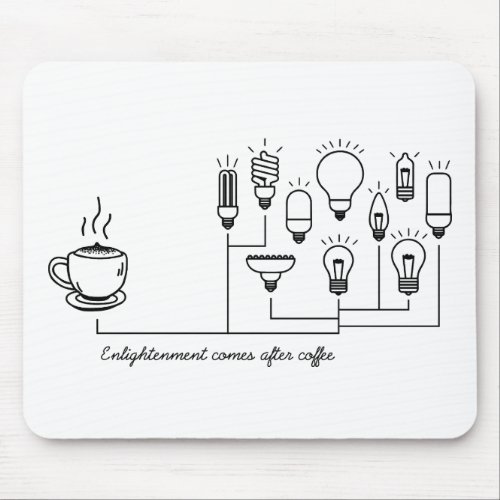 Enlightenment of Coffee Mouse Pad