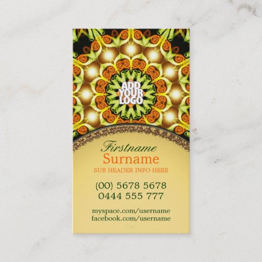 Customizable Enlightment Energy New Age Business Card