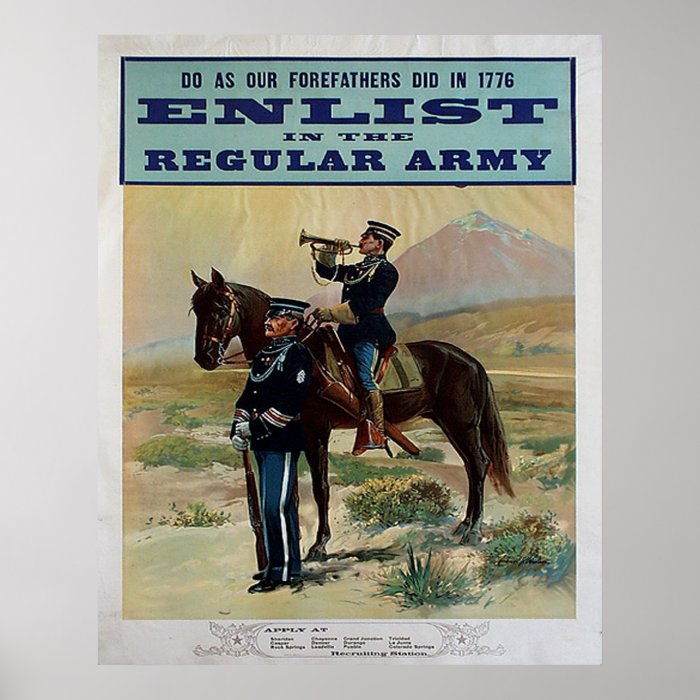 Enlist in the Regular Army Posters