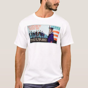 Enlist Navy, the 1st Line of Defense (US02160) T-Shirt