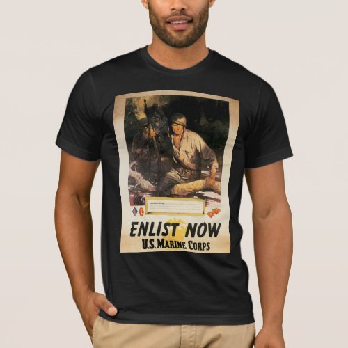 Enlist Now _ US Marine Corps T_Shirt