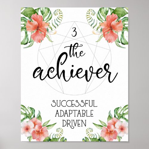 Enneagram 3 The Achiever Poster