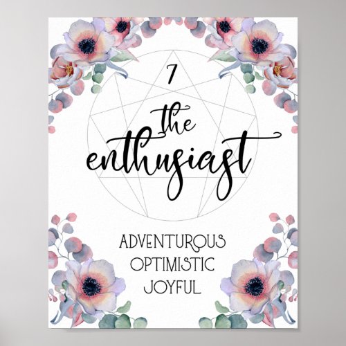 Enneagram 7 The Enthusiast Poster