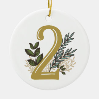 Enneagram Type 2 Floral Christmas Ornament