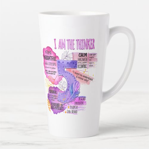 Enneagram Type 5 _ I Am The Thinker Latte Mug