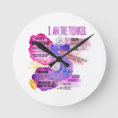 Enneagram Type 5 - I Am The Thinker Round Clock (Front)