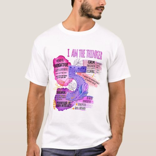 Enneagram Type 5 _ I Am The Thinker T_Shirt