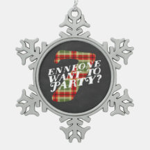 Enneagram Type 7 Funny Snowflake Ornament