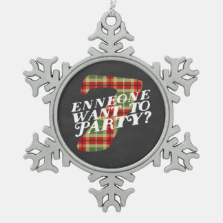 Enneagram Type 7 Funny Snowflake Ornament